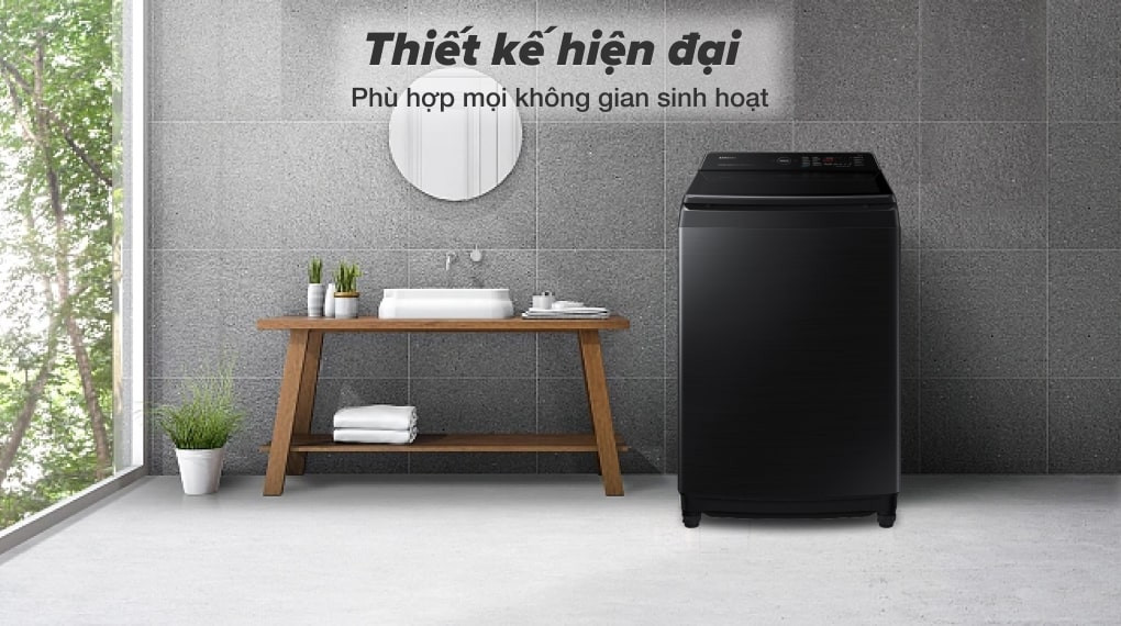 Thiết kế máy giặt Samsung WA17CG6886BVSV