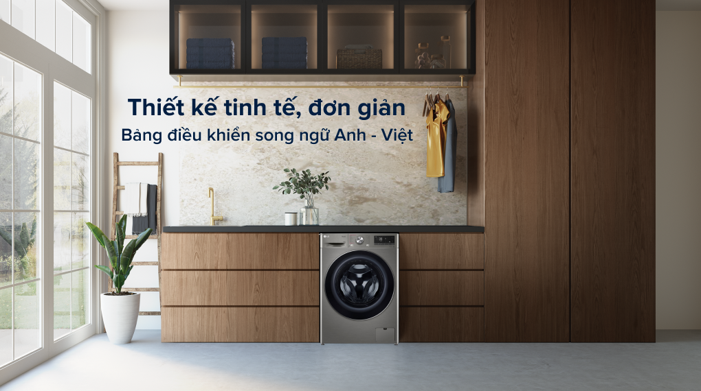 Thiết kế máy giặt LG fv1414s3p