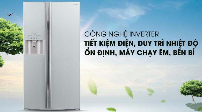 Tủ lạnh Hitachi Inverter 605 lít R-FS800GPGV2 GS