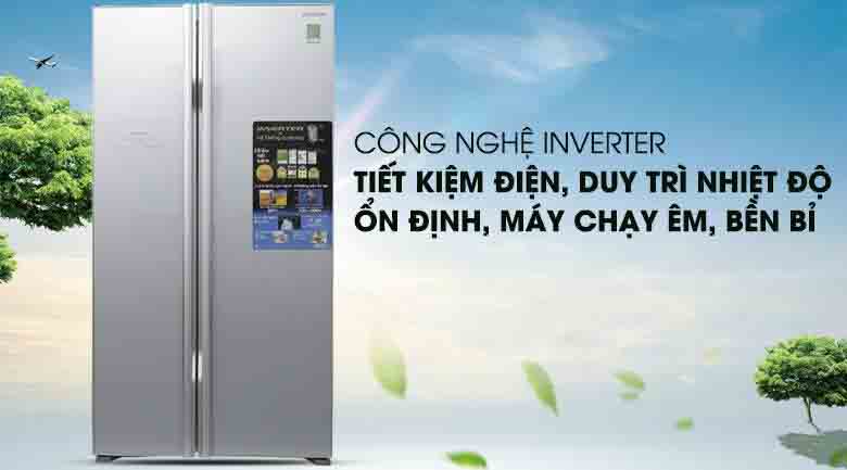 Tủ lạnh Hitachi Inverter 659 lít R-FS800PGV2 GS
