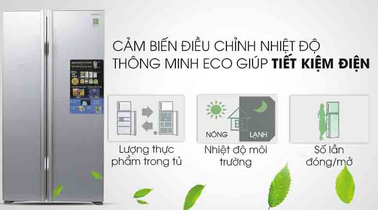 Tủ lạnh Hitachi Inverter 659 lít R-FS800PGV2 GS