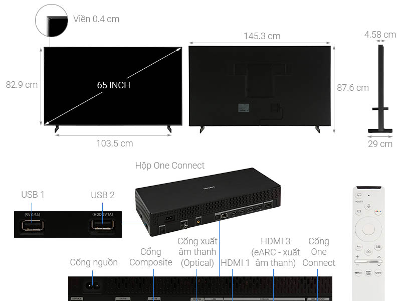 Smart Tivi 4K Samsung The Frame 65 inch LS03T (QA65LS03TAKXXV)