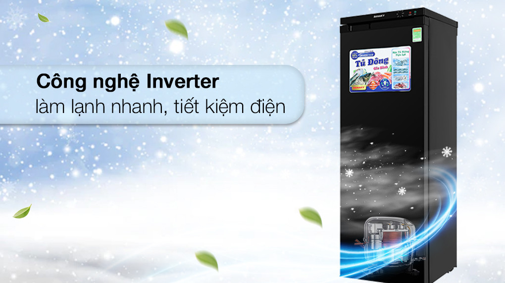 Công Nghệ Inverter  Tủ đông Sanaky Inverter TD.VH230VD3