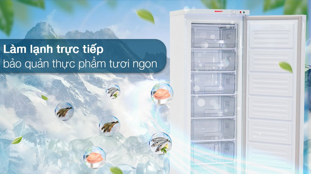 Tủ đông Sanaky TD VH230VD làm lạnh