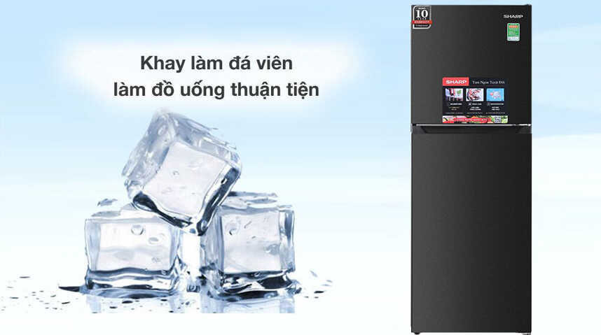 Tủ lạnh Sharp Inverter 262 lít SJ-X270V-DG-khay đá