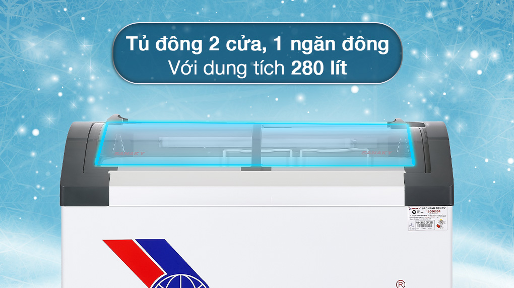 Tủ đông Sanaky Inverter 280 lít VH 3899K3B