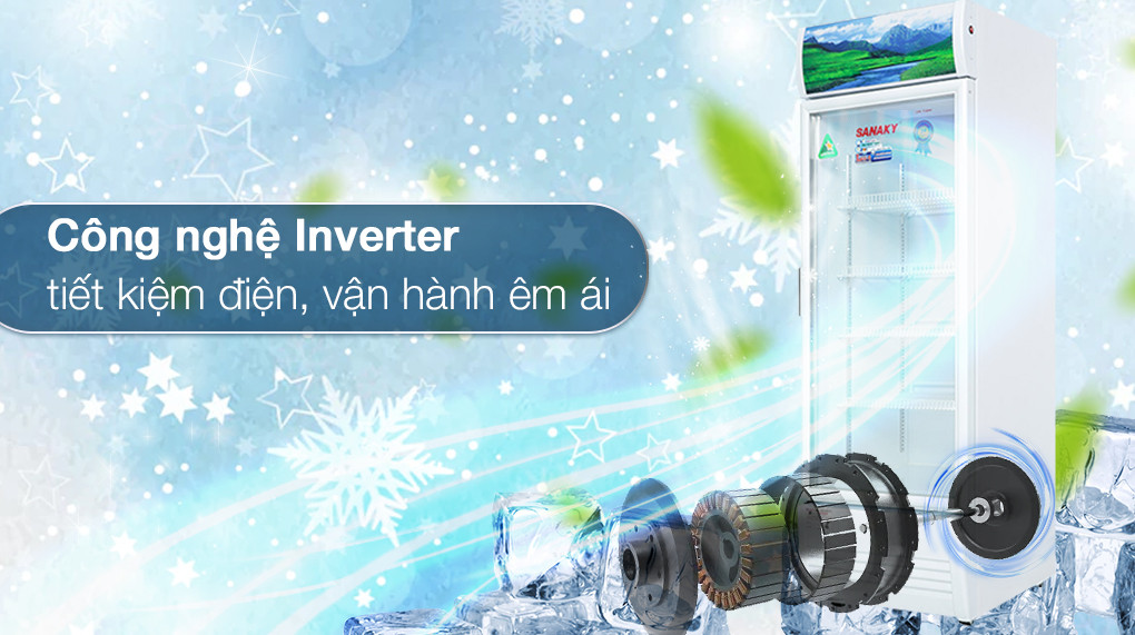 Tủ mát Sanaky Inverter 350 lít VH-3589K3-Inverter
