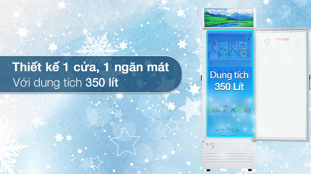 Tủ mát Sanaky Inverter 350 lít VH-3589K3-thiết kế