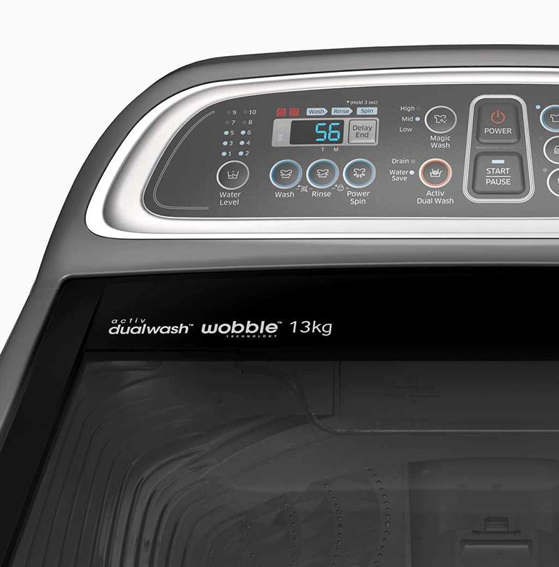 Máy Giặt Samsung 9kg WA90J5710SG/SV Lồng Đứng