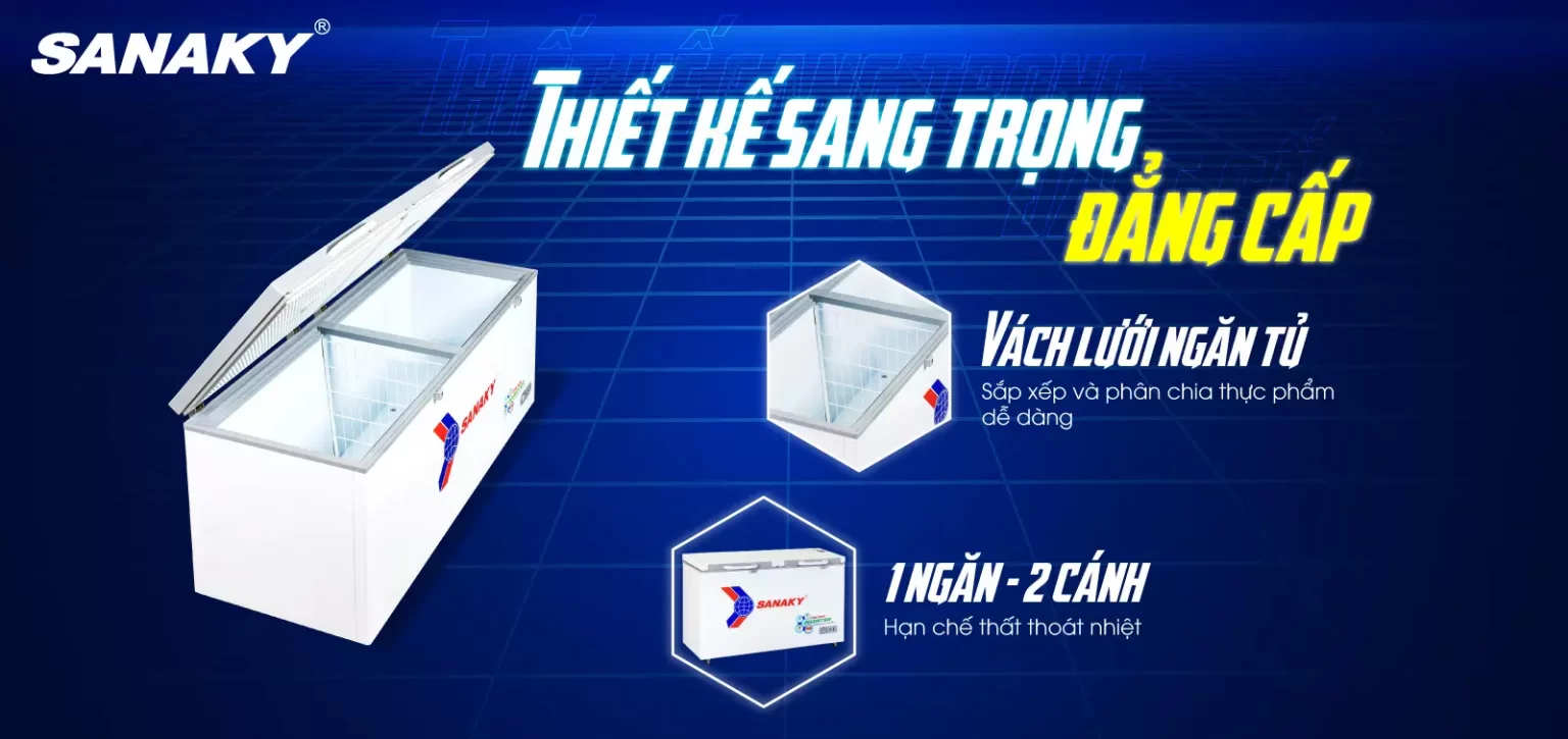 TỦ ĐÔNG SANAKY VH 8699HY4K dàn lạnh