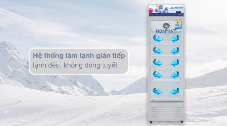 Tủ mát Hoà Phát 242 lít HSR D6242 Công nghệ làm lạnh