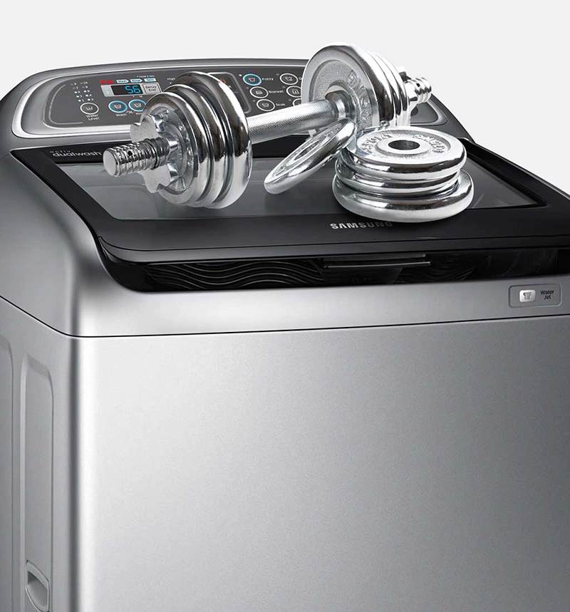 Máy Giặt Samsung Inverter 10.5kg WA10J5750SG/SV Lồng Đứng
