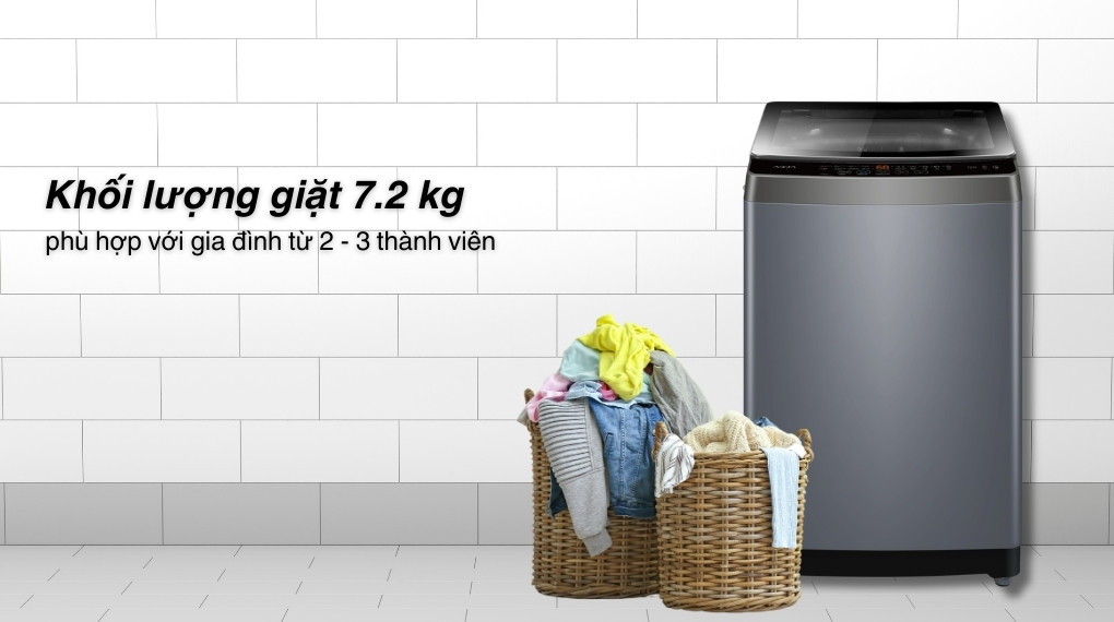 Khối lượng giặt 7.5kg máy giặt aqua