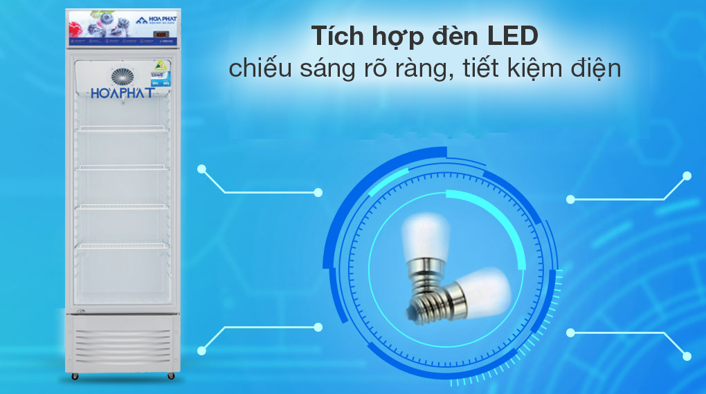  Tủ mát Hòa Phát 195 lít HSR D6195 Tiện Ích