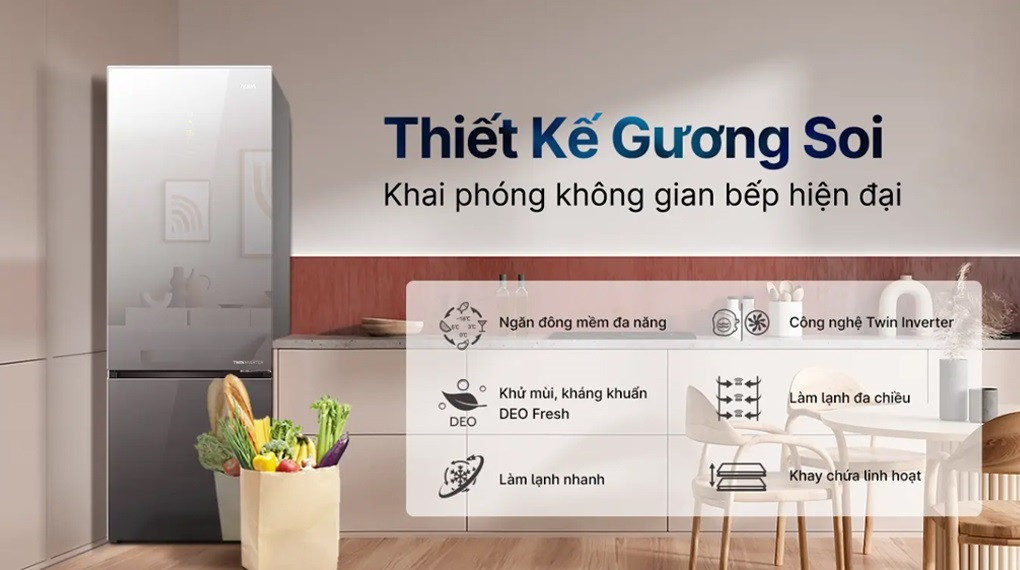 AQR-B350MAGM-Thiết kế gương soi