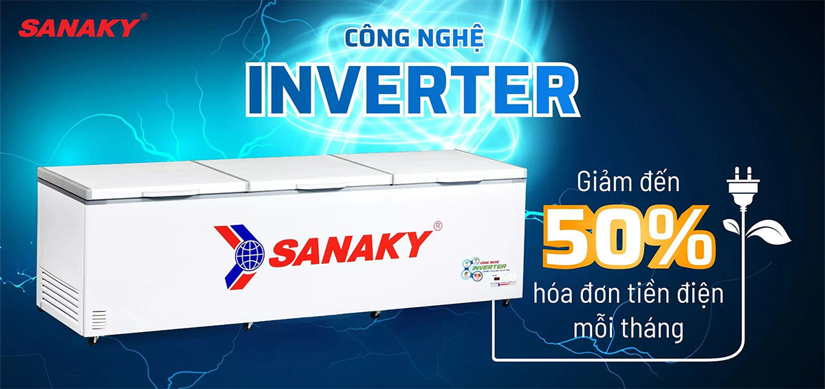 Sanaky Inverter VH-1799HY3 1500 lít-Inverter