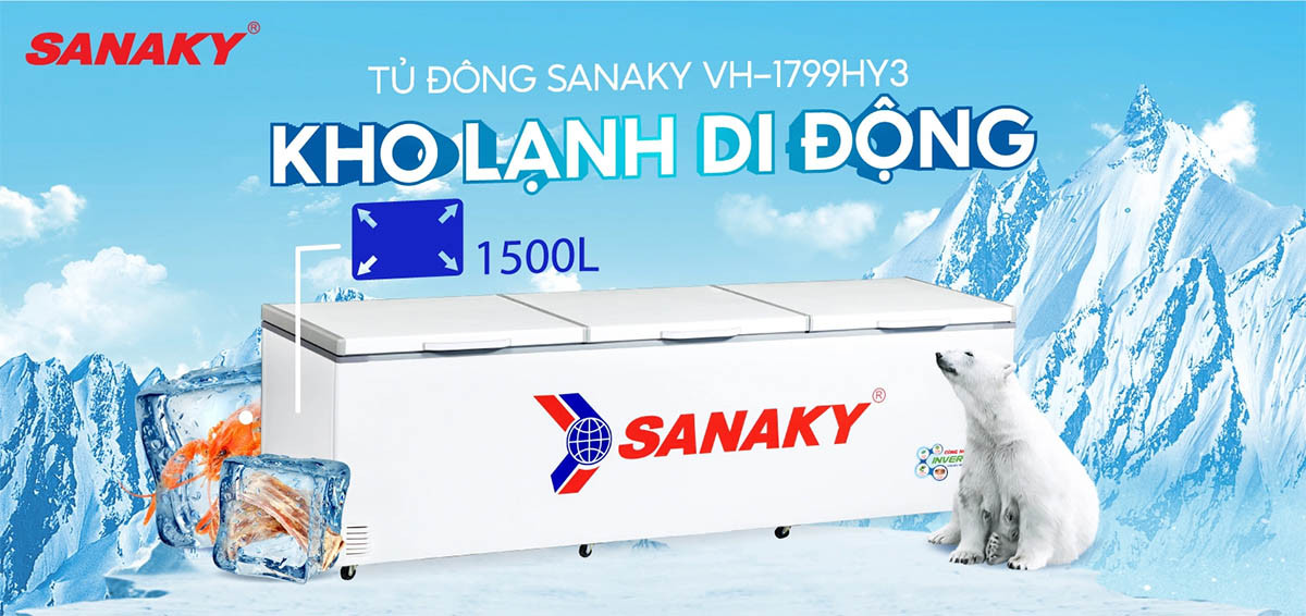 Sanaky Inverter VH-1799HY3 1500 lít