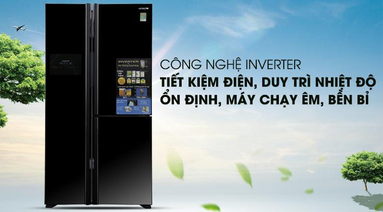 Tủ lạnh Hitachi Inverter 650 lít R-FM800PGV2 GBK