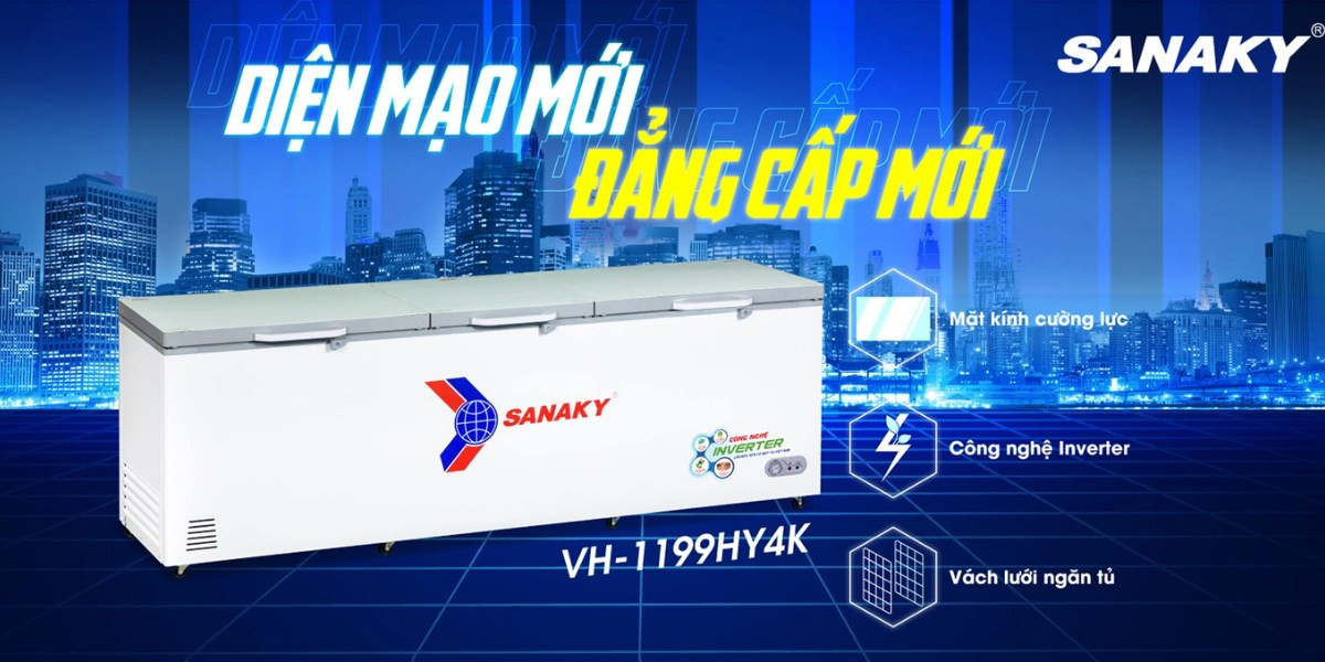 Sanaky Inverter 900 Lít VH-1199HY4K-thiết kế