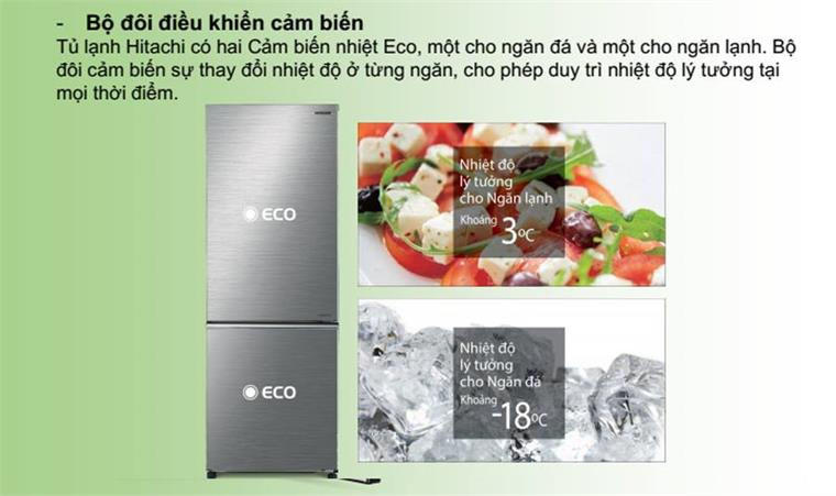 Tủ lạnh Hitachi Inverter 275 lít R-B330PGV8 BSL