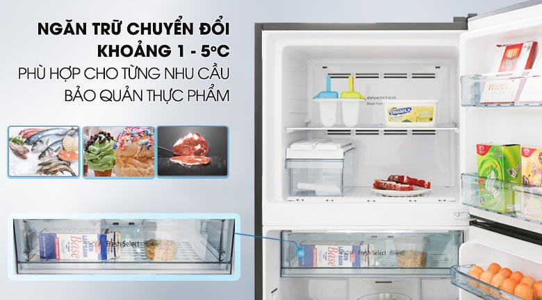 Tủ lạnh Hitachi Inverter 339 lít R-FG450PGV8 GBK