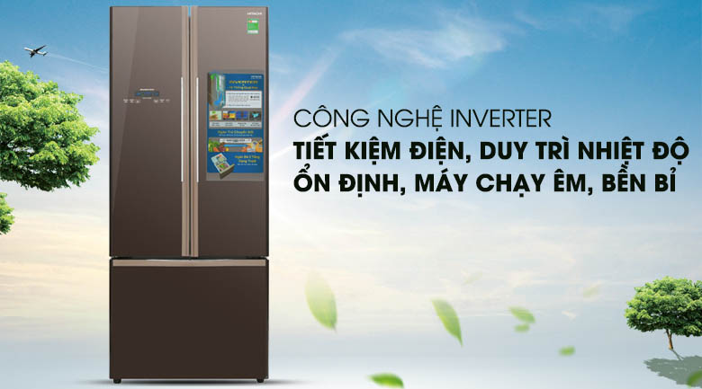Tủ lạnh Hitachi Inverter 455 lít R-WB545PGV2 GBW
