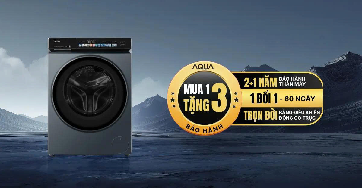 Máy giặt Aqua Inverter 12 kg AW12-BD4377U1L(GN)-Bảo hành