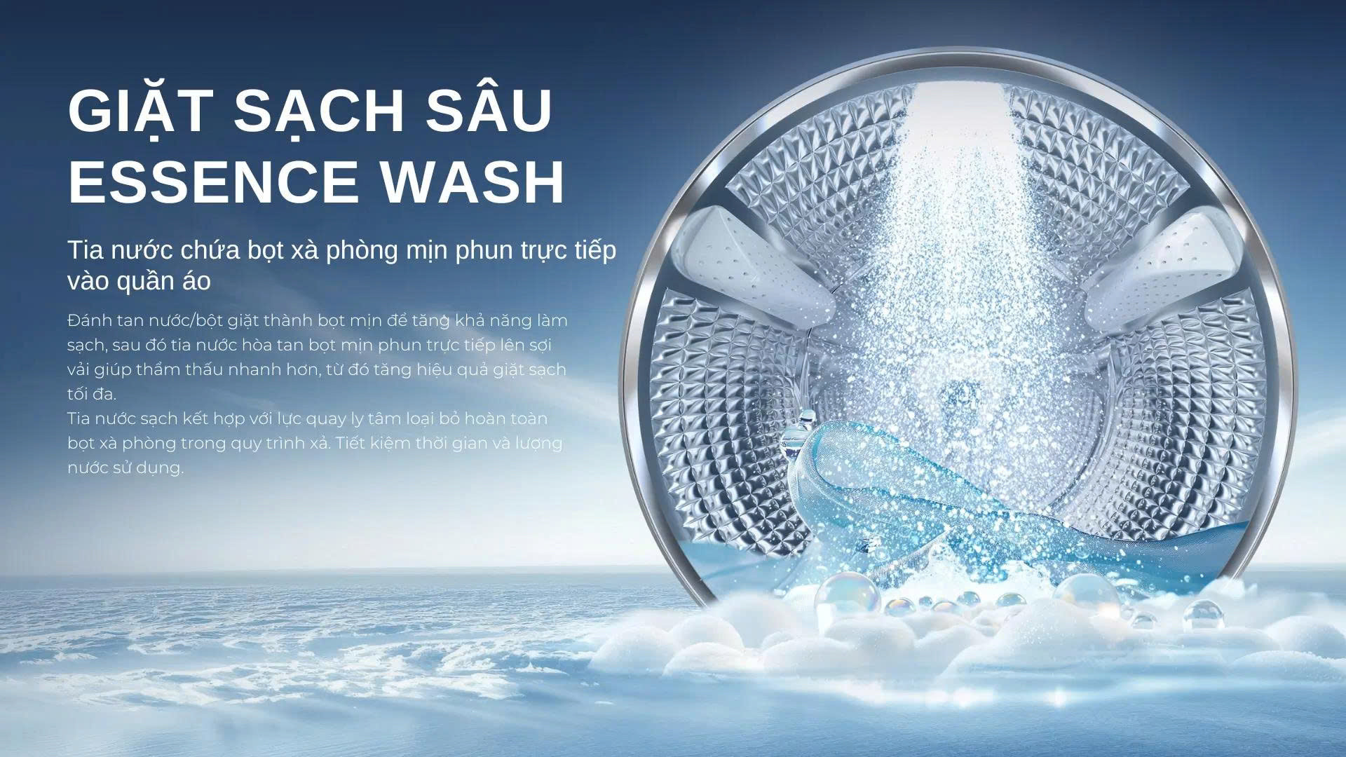 Aqua Inverter 12 kg AW12-B4377U1L(GN)-Giặt sạch sâu Essemce Wash