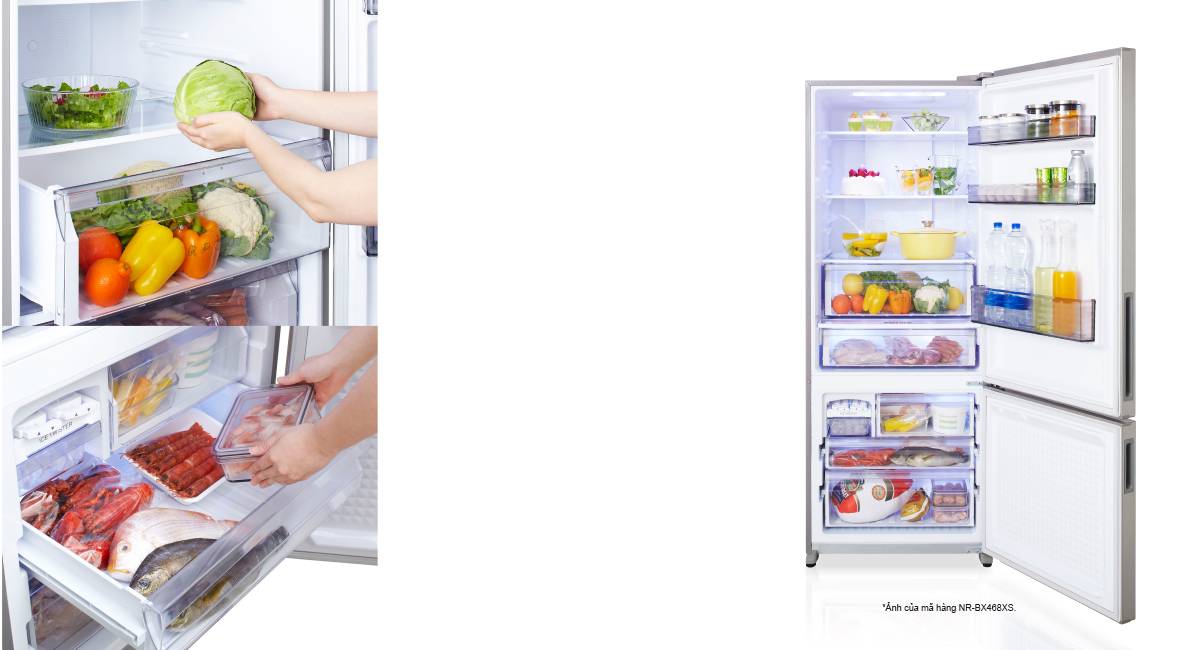 Tủ Lạnh Panasonic 322 Lít Inverter NR-BV360QKVN (2 Cửa)