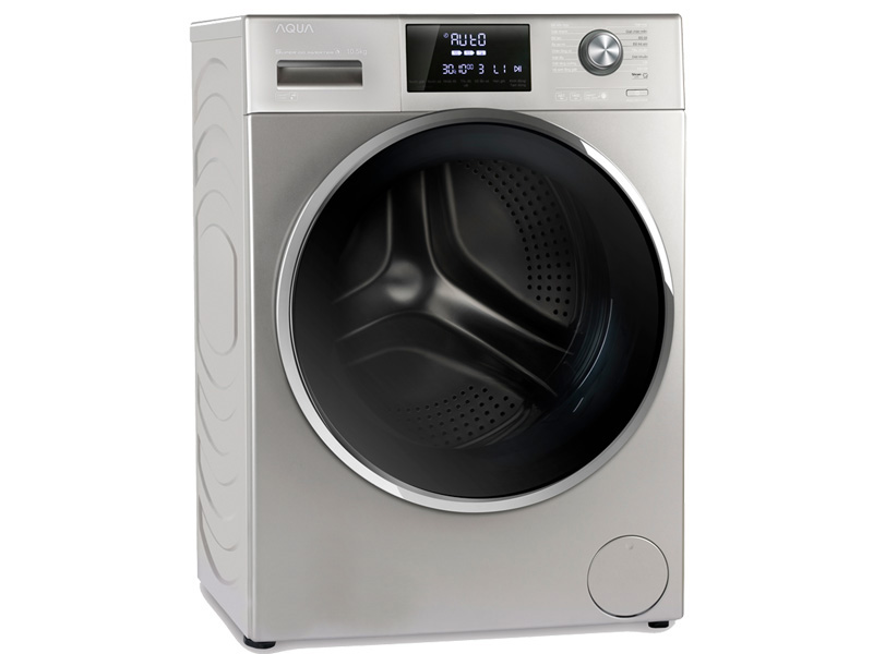 Máy giặt Aqua Inverter 10.5Kg (AQD-DD1050E.S) lồng ngang