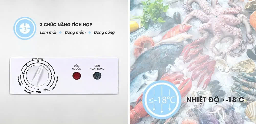Tiện ích Sanaky VH-2899A2KD 280 lít