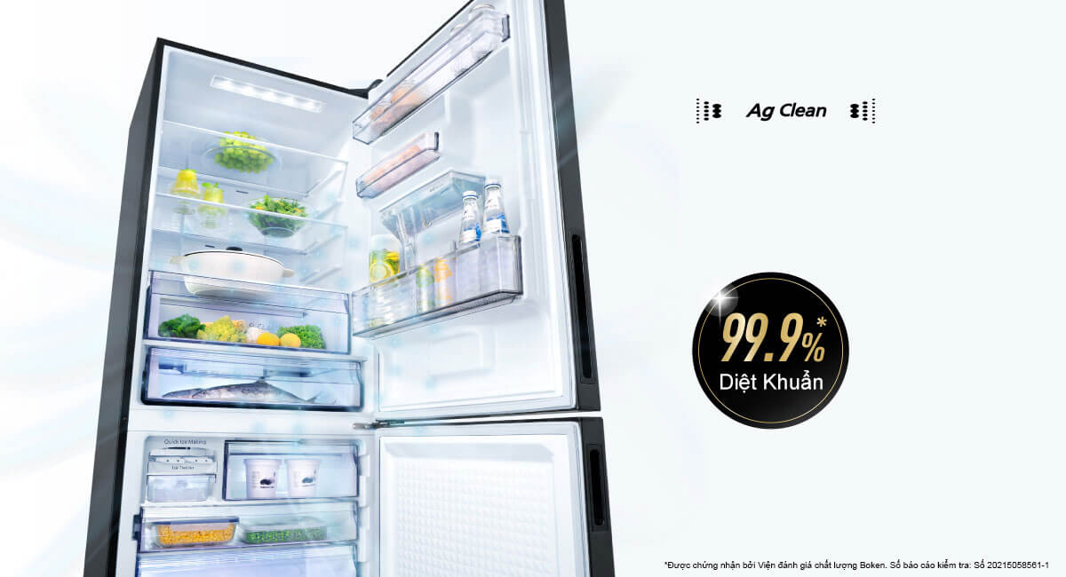 Tủ Lạnh Panasonic 410 Lít Inverter NR-BX460WKVN (2 cửa)