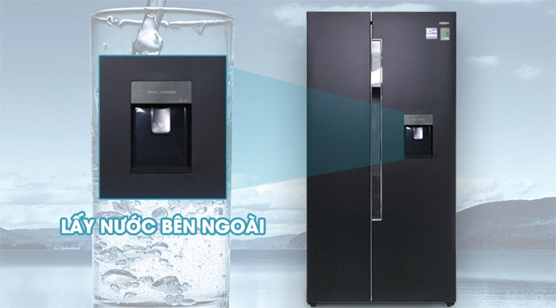 Tủ lạnh Aqua Inverter 510L AQR-I565AS(BS) (2 cánh)