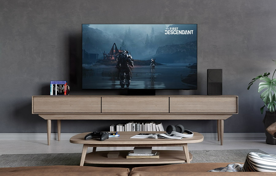 Thiết kế tivi Samsung QA65S90D thanh mảnh, nâng tầm không gian nội thất