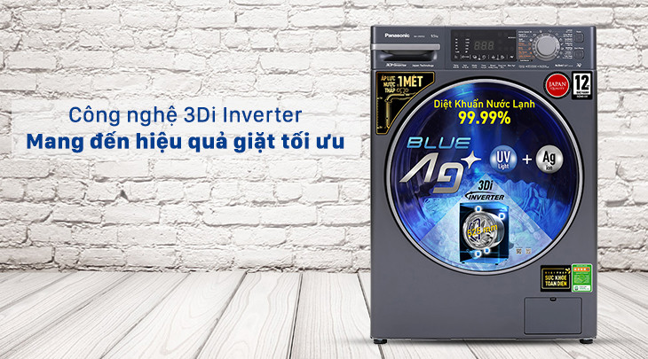 Công nghệ 3Di trên máy giặt Panasonic