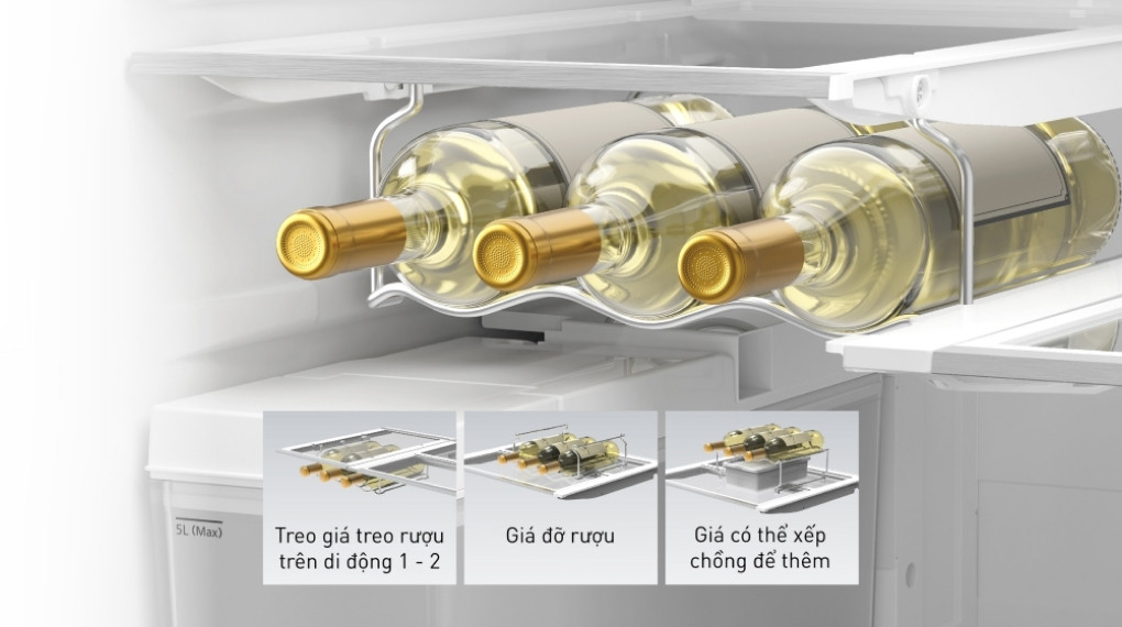 Khay trữ rượu riêng biệt NR-WY720ZMMV