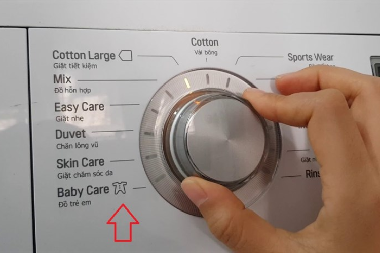 Chế độ Baby Care trên máy giặt