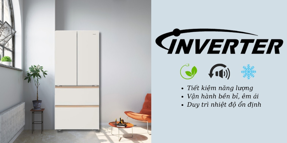 Tủ lạnh Aqua Inverter 515 lít AQR-MA590XA(MC)U1-Inverter