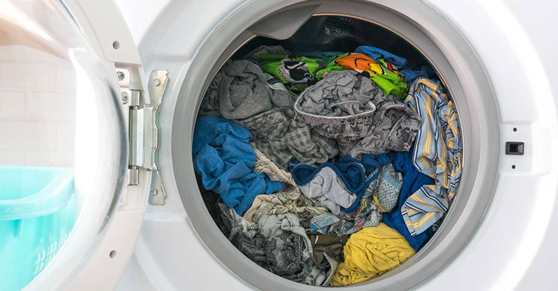 Lồng sấy quần áo bị quá tải