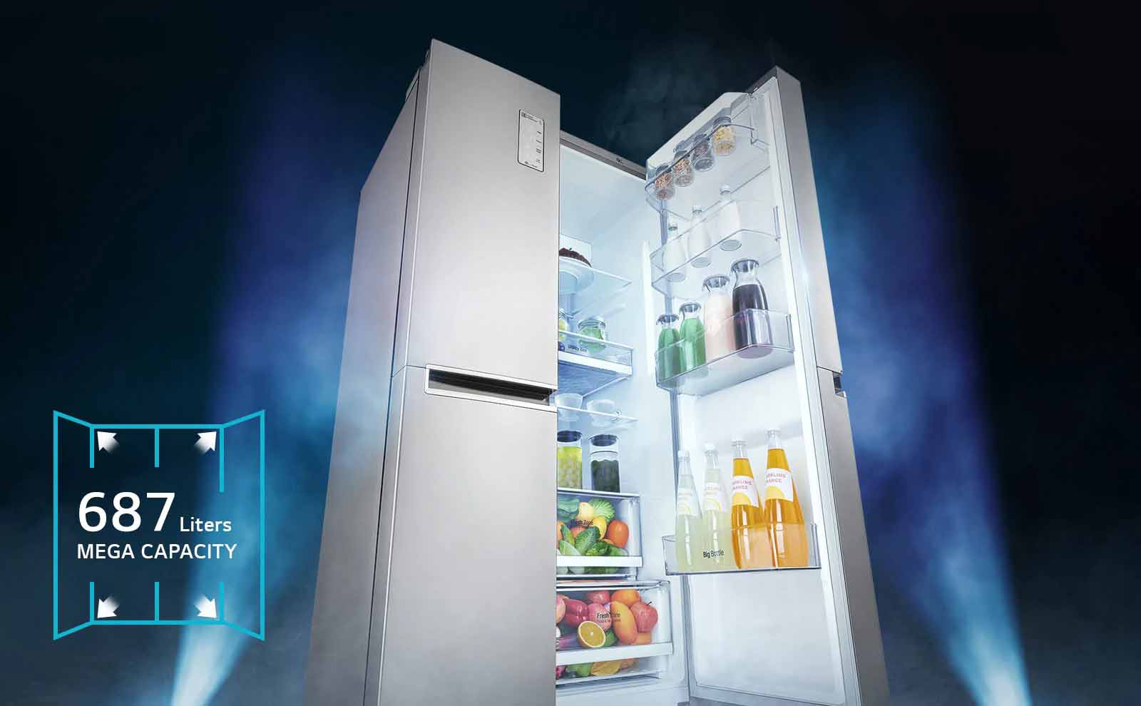 Tủ lạnh LG Inverter 687 Lít (GR-B247JS)