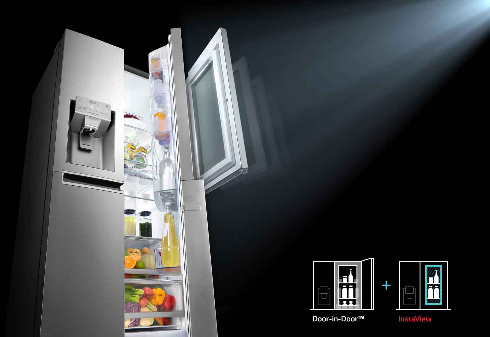 Tủ lạnh LG Inverter 668 Lít (GR-X247JS) 