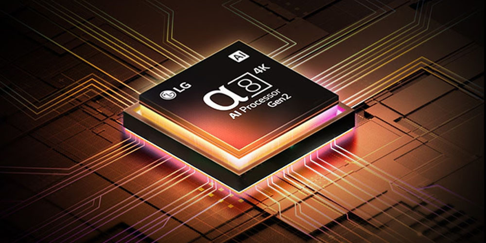 Bộ xử lý α8 AI Processor 4K Gen 2 trên Smart Tivi LG 100QNED86AS
