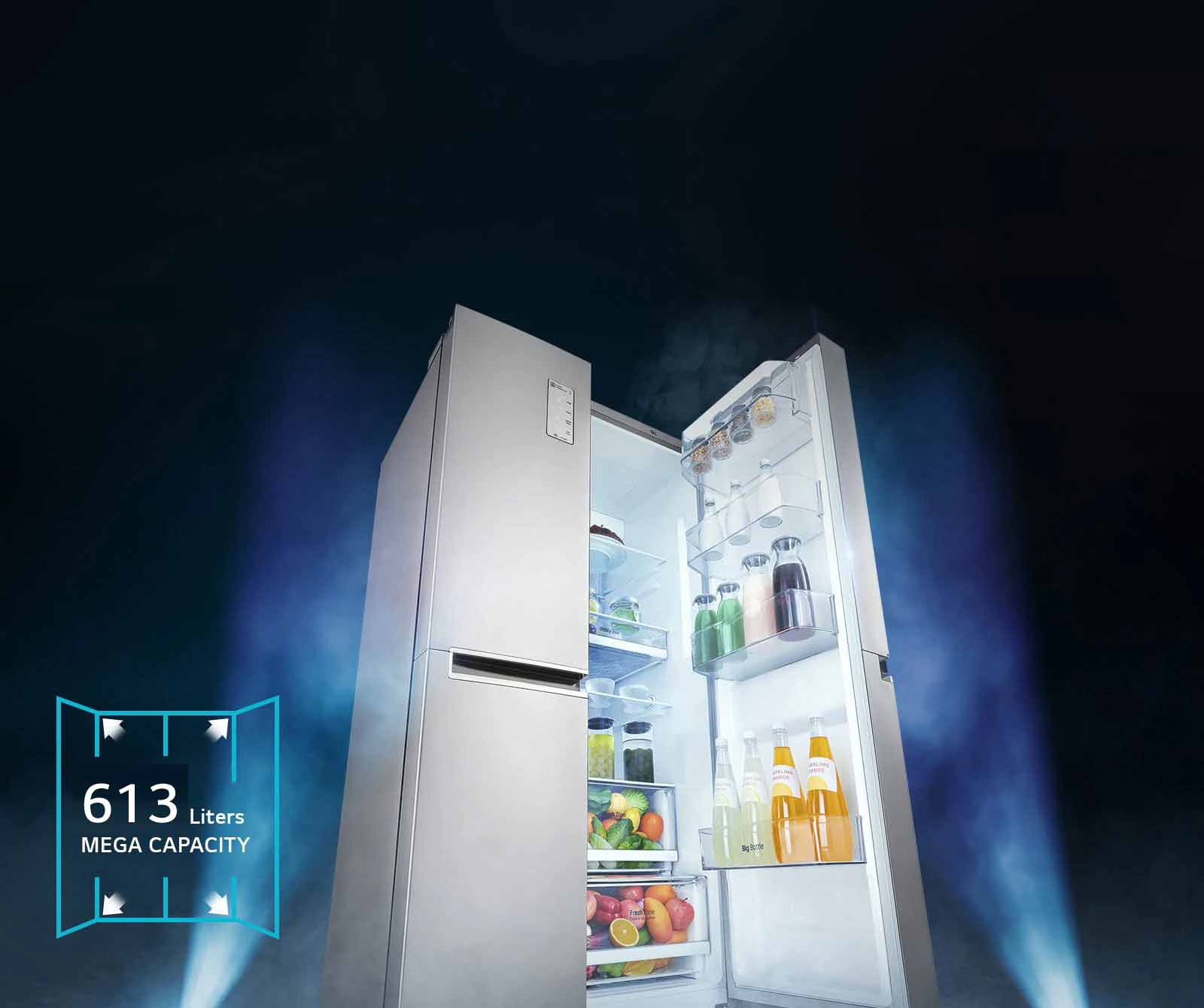 Tủ lạnh LG Inverter 613 Lít GR-B247WB
