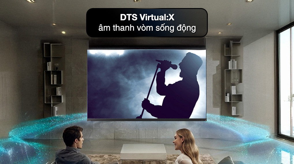 Công nghệ Regza Power Audio kết hợp DTS Virtual:X cho âm thanh vòm sống động