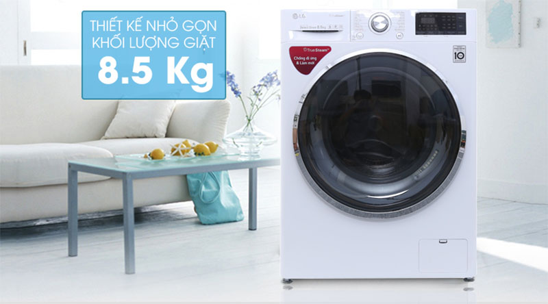 Máy Giặt LG Inverter 8.5kg (FC1485S2W) Lồng Ngang