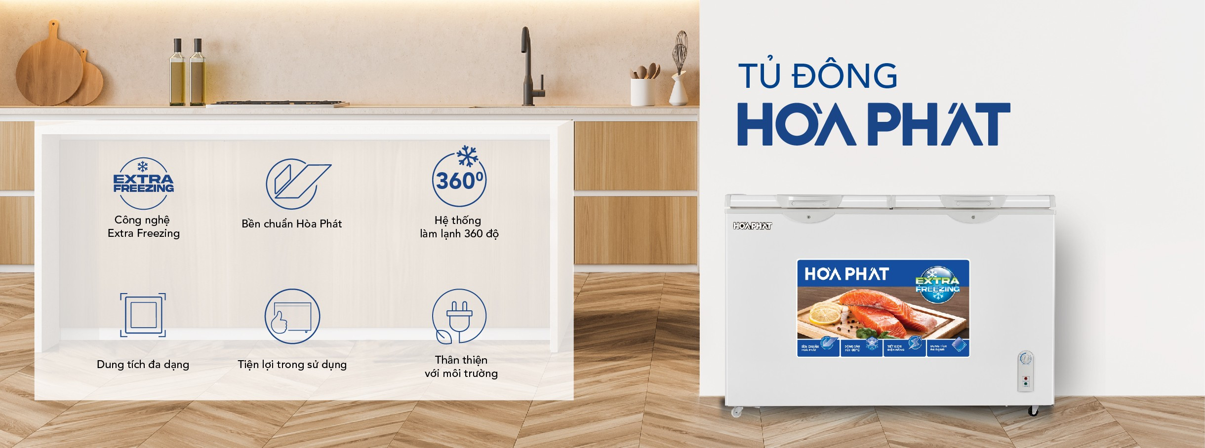 Thiết kế hiện đại phù hợp với nhiều kiểu nội thất