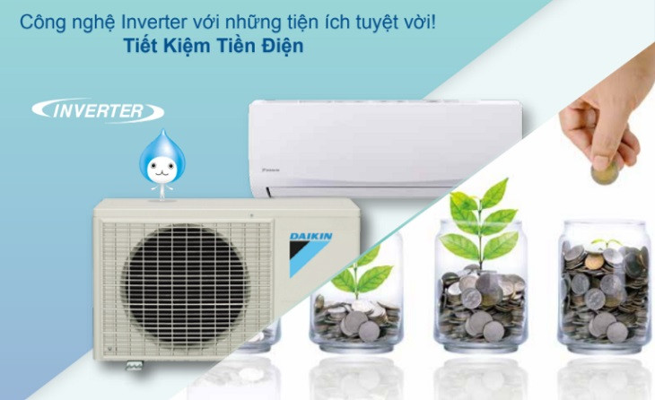 Công nghệ tiết kiệm điện Daikin 2 chiều Inverter