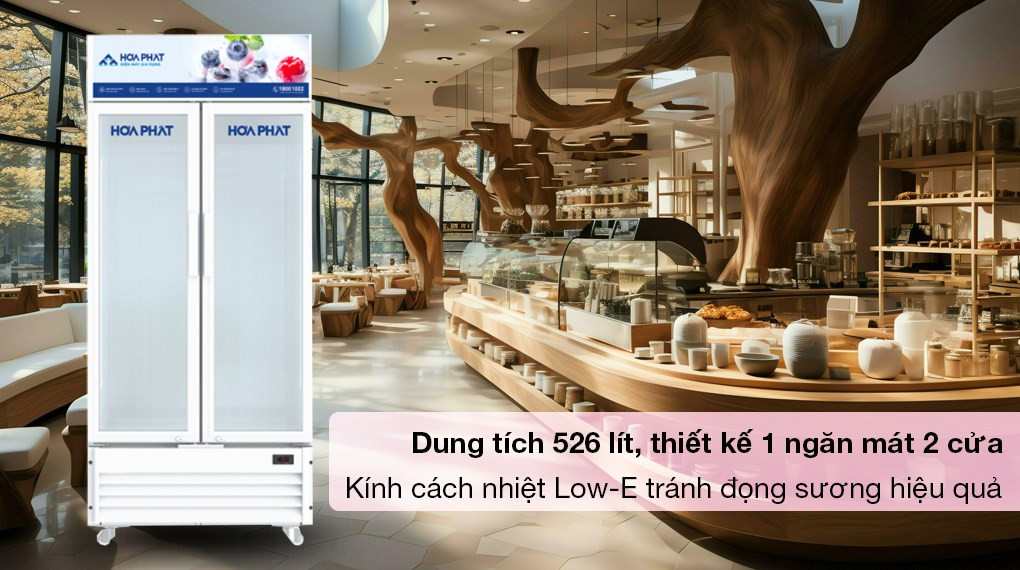Tủ mát Hòa Phát 526 lít HSR D6526-thiết kế