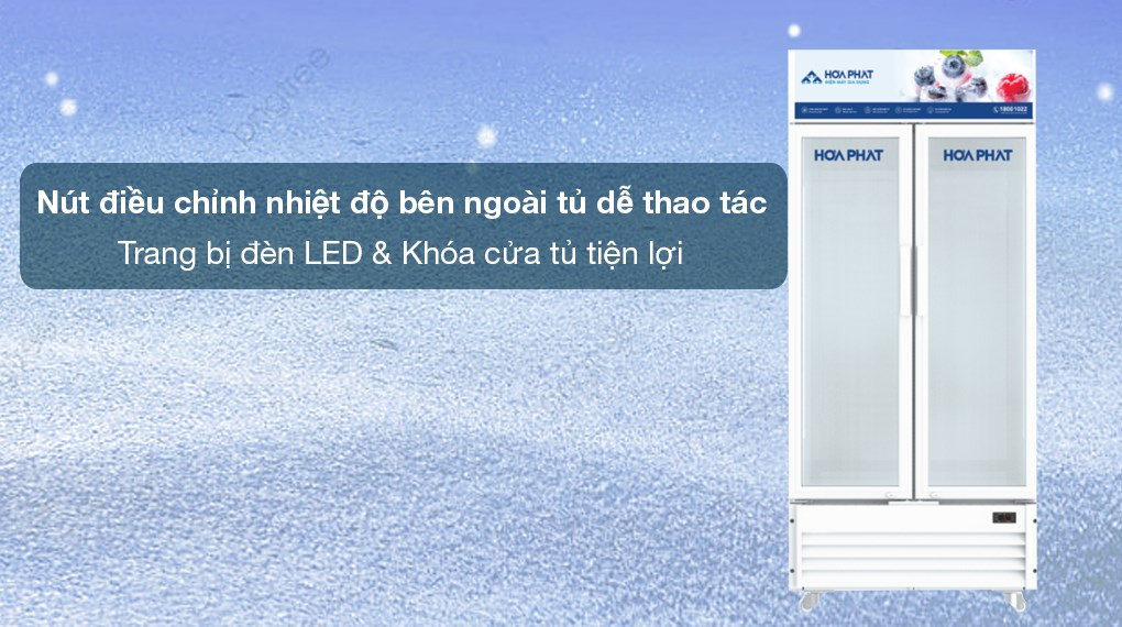 Tủ mát Hòa Phát 526 lít HSR D6526-tiện ích