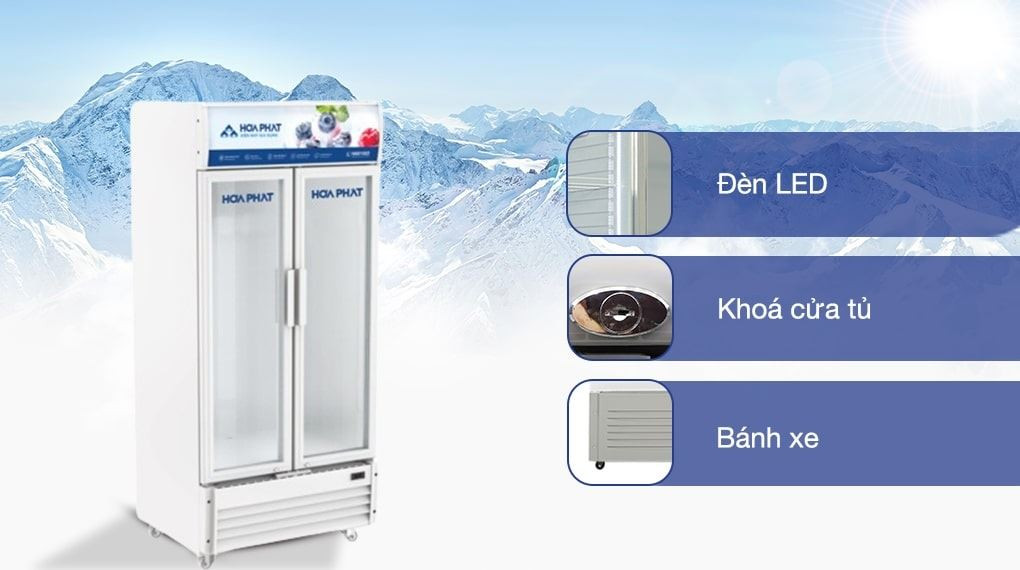 Tủ mát Hòa Phát Inverter 812 lít HSR D8812-tiện ích